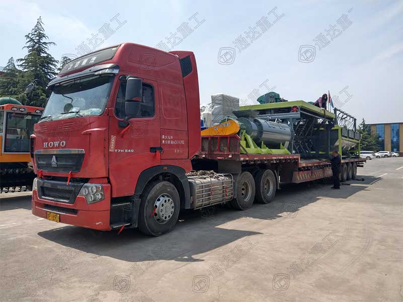 有機(jī)肥生產(chǎn)線設(shè)備裝車完畢，即將發(fā)往安徽安慶